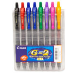 طقم اقلام 8لون بايلوت 0*7 BL-G2-7-S8