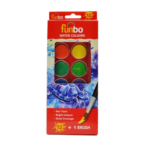 الوان مائية اقراص 12 لون FUNBO