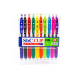 طقم قلم فاخر 10 لون كليب 0*7 SBC 5005-032