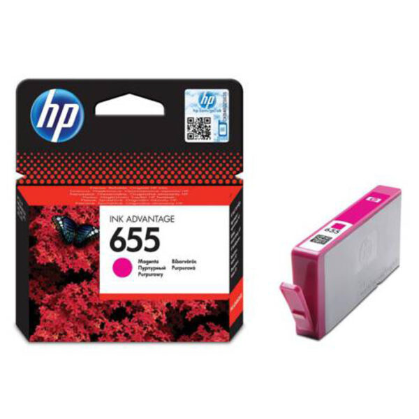 حبر طابعة HP 655 MAGENTA لون أحمر