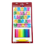 صلصال طبيعي DANDY 300-15 26LR 15 لون 300ج مع 26 قالب الحروف الانجليزية