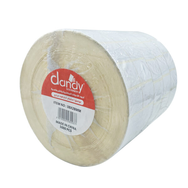 استيكر رول باركود حراري شد 5000ستيكر ك/20 Dandy-28*38mm