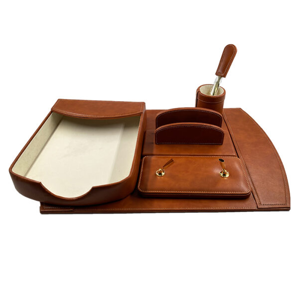 طقم مكتب جلد 6 قطعة Dandy- W1259