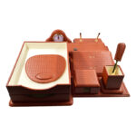 طقم مكتب جلد 10 قطعة Dandy- W1280