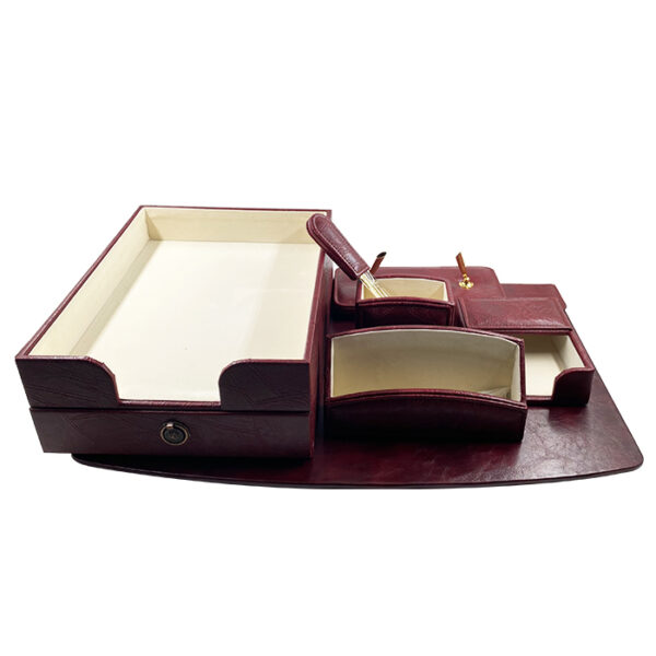 طقم مكتب جلد 7 قطعة Dandy- W1238