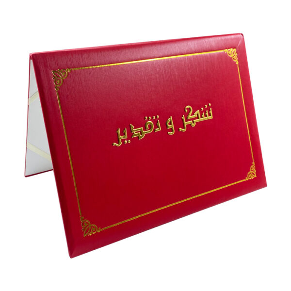شهادة شكر وتقدير احمر DANDY 1412-3