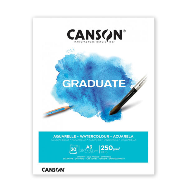 كراس رسم كانسون 250غ Graduate A3 05267