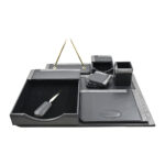 طقم مكتب جلد 10 قطع اسود DANDY W1059